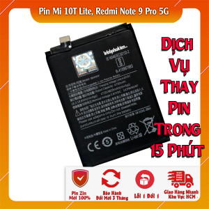 Pin Webphukien cho Xiaomi Mi 10T Lite, Redmi Note 9 Pro 5G  Việt Nam BM4W 4820 mAh